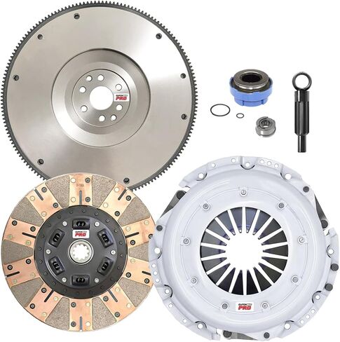 طقم القابض ClutchMaxPRO Performance Stage 3 مع دولاب الموازنة متوافق مع FORD 1997-2008 F150 F250 PICKUP 4.6L V8 (CP07343DFFW-ST3) in Saudi Arabia