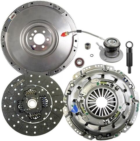 طقم القابض GM OEM 04516 مع دولاب الموازنة مع استبدال أسطوانة الرقيق لسيارة Chevy 1997-2004 Corvette Z06 5.7L OHV 8cyl LS1 LS6 (GM04516+FW167191-CK) in Saudi Arabia