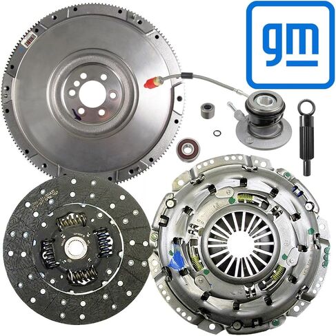 طقم القابض GM OEM 04516 مع دولاب الموازنة مع استبدال أسطوانة الرقيق لسيارة Chevy 1997-2004 Corvette Z06 5.7L OHV 8cyl LS1 LS6 (GM04516+FW167191-CK) in Saudi Arabia