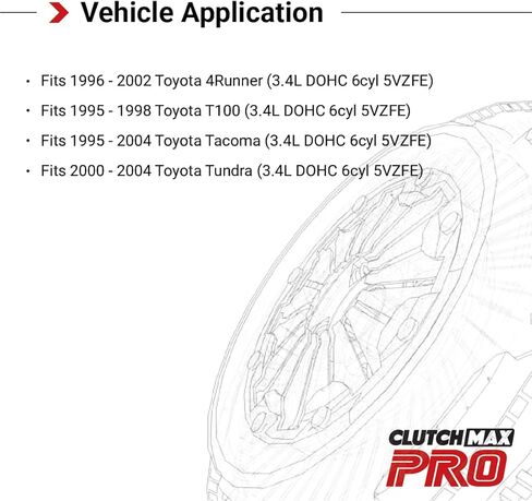 CMP Stage 3 Race Clutch Kit with Flywheel Fits Toyota 1996-2002 4Runner 1995-1998 T100 1995-2004 Tacoma 2000-2004 Tundra 3.4L DOHC 6cyl 5VZFE in Saudi Arabia