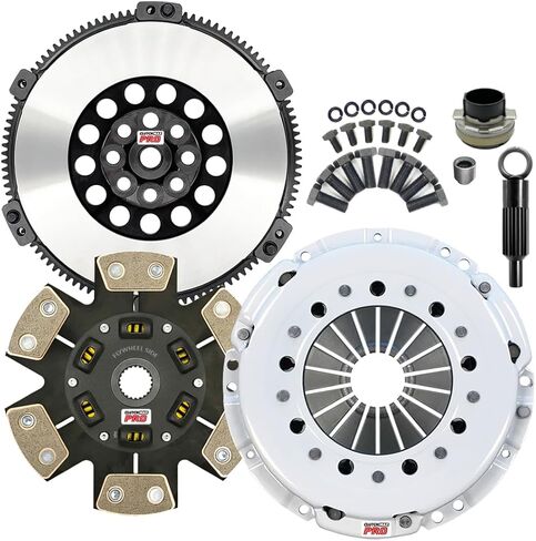 مجموعة القابض ClutchMaxPRO Performance Stage 4 وعجلة الموازنة Chromoly متوافقة مع BMW 2004 2005 325xi 330Ci 330i 530i X3 Z4 E46 E60 E83 E85 E86 M54 6 سرعات (CP03162HDCLSF-ST4) in Saudi Arabia