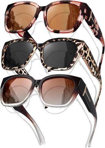 MAIVARDAY Sunglasses that Polarized Fit Over Glasses for Women uv400 Square Wrap Around Over Glasses & 3 Pack in Saudi Arabia