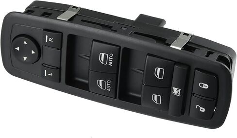 مفتاح نافذة الطاقة الكهربائية للتحكم الرئيسي في الجانب الأمامي الأيسر من X AUTOHAUX لسيارة Volkswagen Routan 2009-2014 استبدال 7B0959857E/7B0959857A/7B0959857B in Saudi Arabia