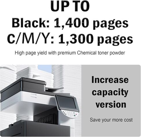 خرطوشة حبر CRG075 CRG-075 متوافقة مع طابعات Canon MF662CdW MF664Cdw MF665CdW MF667Cdw LBP646Cdw LB647Cdw، صفحات عالية الإنتاج (عبوتان أسودتان) in Kuwait