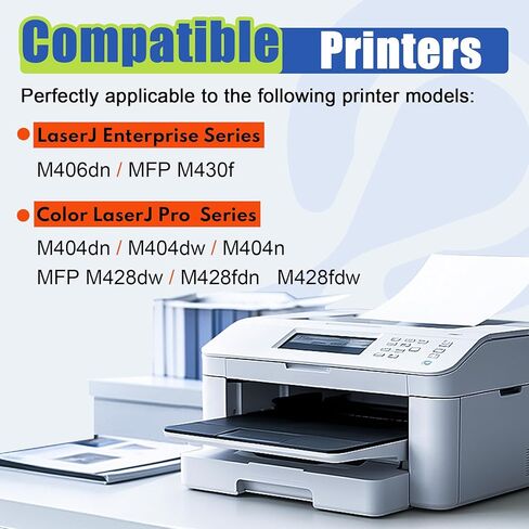 58A Black Toner Cartridges Extra-Large Capacity (2-Pack) Compatible Replacement for HP 58A Work with LaserJ Enterprise M406dn MFP M430f LaserJ Pro M404dn M404dw MFP M428dw M428fdn Printers|CF258A in Kuwait