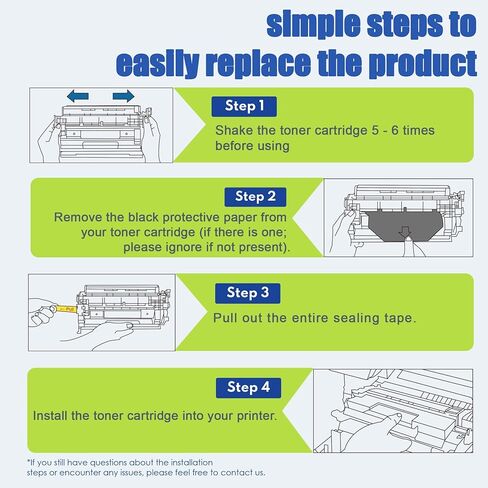 58A Black Toner Cartridges Extra-Large Capacity (2-Pack) Compatible Replacement for HP 58A Work with LaserJ Enterprise M406dn MFP M430f LaserJ Pro M404dn M404dw MFP M428dw M428fdn Printers|CF258A in Kuwait