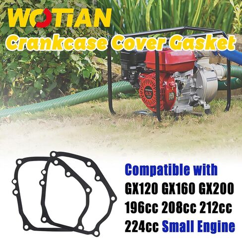 WOTIAN GX160 212cc غطاء جانبي لعلبة المرافق متوافق مع Honda GX120 GX160 GX200 Non-hemi Predator 212cc Champion Generac 196cc 208cc 224cc المحرك 11381-ZH8-801 12 قطعة in Kuwait