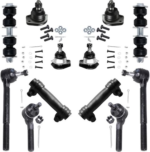 Detroit Axle - 8pc Front Suspension Kit for Toyota 2003 Sequoia Tundra, 4 Lower Upper Ball Joints 2 Inner Tie Rod Ends 2 Tie Rod Boots Replacement in Saudi Arabia