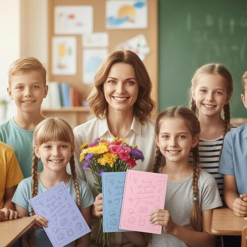 4 قطع من دفاتر الملاحظات هدية تقدير المعلم للنساء، هدية شكر للمعلم، 200 صفحة أشياء يقولها طلابي مذكرات لموظفي المدرسة واللوازم المكتبية للموظفين (الباستيل) in Kuwait