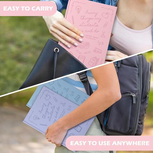 4 Pcs Teacher Appreciation Gift Notebooks Journal for Women Thank You Teacher Gift 200 Pages Things My Students Say Diary for School Staff Employee Office Supplies(Pastel) in Saudi Arabia