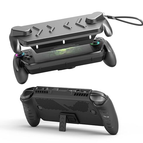 JOYTORN Full Protective Case Cover Compatible with ASUS ROG Xbox Ally/Xbox Ally X,Protective Case with Detachable Front Shell Offers 360° Scratch Defense,Frosted Anti-Slip Handheld Design (Black) in Saudi Arabia