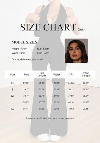 Jumpsuits for Women Halterneck Dressy Sexy V-Neck Sleeveless One Piece Backless Body Yoga Flared Jumpsuits Streetwear in Saudi Arabia