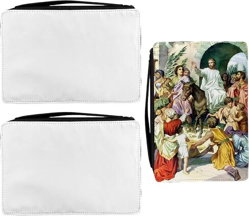 3 Packs Sublimation Blanks Bible Case Personalized Bible Cover with Handles, Zippered Bible Carrying Case, Bible Bag Portable, Gifts for Christmas in Saudi Arabia