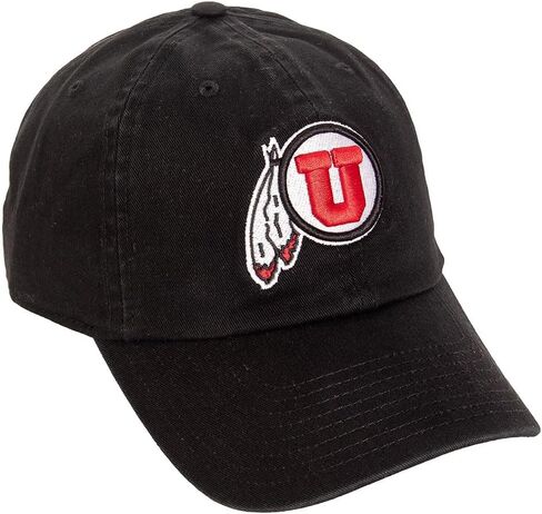 University of Utah Baseball Hat UT Utes Brimmed Embroirderd Hats Cap Adjustable Cloth Strap Adult (Style B) Black in Saudi Arabia