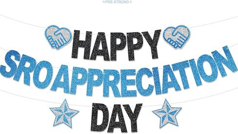 لافتة يوم تقدير Happy SRO - لا توجد زخارف لحفلات موظف الموارد المدرسية DIY لديكور المكتب وهدايا تقدير SRO اللامعة in Saudi Arabia