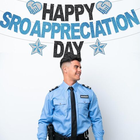 لافتة يوم تقدير Happy SRO - لا توجد زخارف لحفلات موظف الموارد المدرسية DIY لديكور المكتب وهدايا تقدير SRO اللامعة in Saudi Arabia