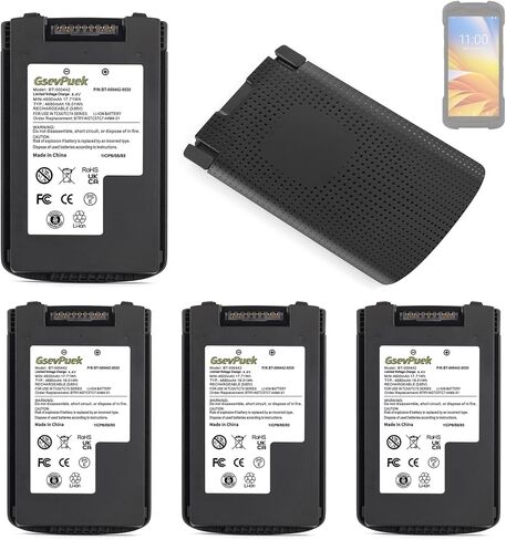 for Zebra TC53 Scanner Battery,BT-000442 Compatible withTC53 TC58 TC73 TC78 TC5301 Barcode Scanner.BTRY-NGTC5TC7-44MA-01 BT-000442-00,4680mAh Lithium ion (5PACK) in Saudi Arabia
