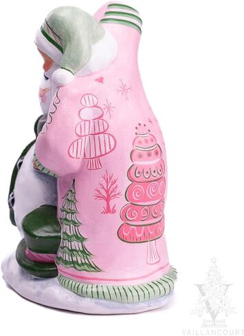 Vaillancourt Folk Art Santa Building Snowman in Saudi Arabia
