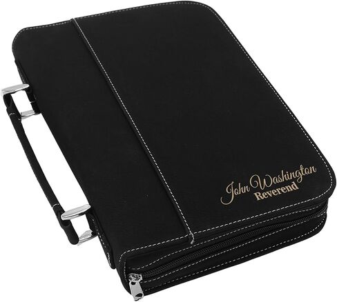 Personalized Bible Cover Holder Case with Carrying Handle for Men and Women (Rawhide with Gold) in Saudi Arabia