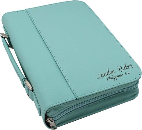 Personalized Bible Cover Holder Case with Carrying Handle for Men and Women (Rawhide with Gold) in Saudi Arabia