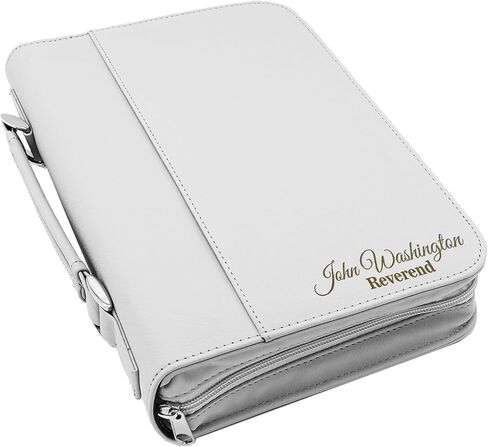 Personalized Bible Cover Holder Case with Carrying Handle for Men and Women (Rawhide with Gold) in Saudi Arabia