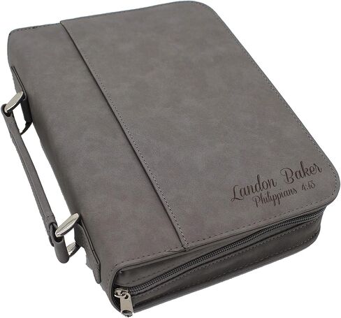 Personalized Bible Cover Holder Case with Carrying Handle for Men and Women (Rawhide with Gold) in Saudi Arabia
