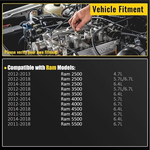 معزز فرامل الطاقة الهيدروليكية متوافق مع Ram 2500 3500 2012-2018 Ram 4000 2012-2014 Ram 4500 5500 2011-2018 6.7L L6 5.7L V8 6.4L V8 52-7416 52013874AC in Saudi Arabia