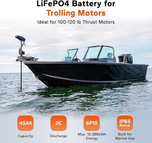 بطارية Litime 36V 45Ah GC2 Bluetooth LiFePO4، مدمجة 90A BMS، حماية من درجة الحرارة المنخفضة، 4000+ دورة، خرج طاقة مستمر بحد أقصى 3.456 كيلو وات، تيار الذروة 225 أمبير، مثالي لعربات الجولف، ومحركات التصيد in Saudi Arabia