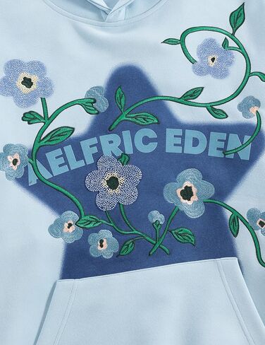 Aelfric Eden Floral Eden Star Pullover Hoodie Embroidery Graphic Hoodies Y2K Oversized Hooded Sweatshirt in Saudi Arabia