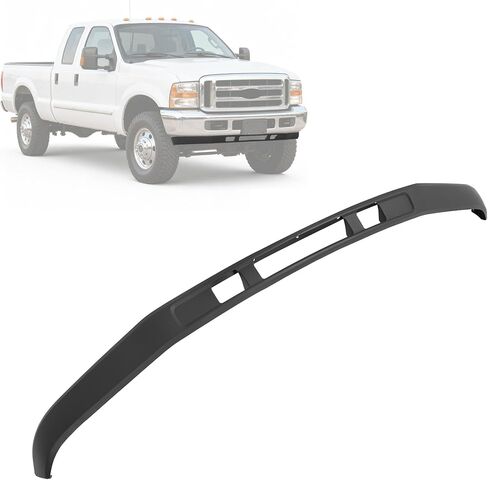الستارة السفلية للمصد الأمامي متوافقة مع 2005-2007 Ford F250/350/450/550 Super Duty 2005 Excursion Dam مع فتحات الهواء واستبدال فتحة خطاف السحب لـ FO1095219 5C3Z17626AAA in Saudi Arabia