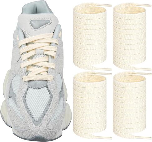 زوجان من أربطة الأحذية من Endoto لحذاء رياضي New Balance 9060، أربطة أحذية بديلة مسطحة 9 مم لأحذية الجري in Saudi Arabia