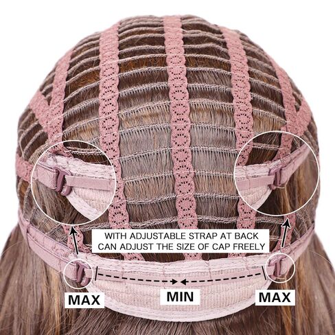 HAIRCUBE Brown Wigs for Women Charming Long Curly Heat Resistant Fibre Synthetic Wig in Kuwait