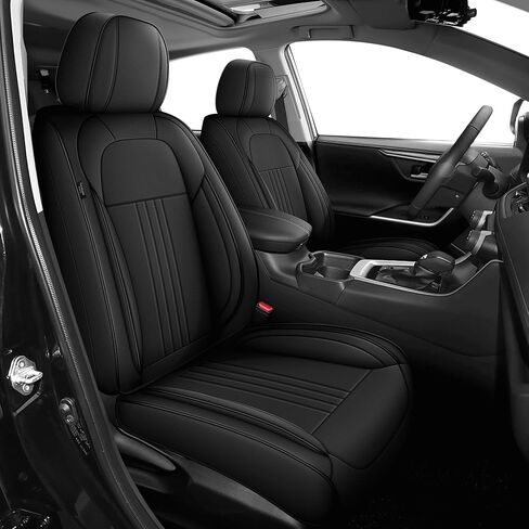 Car Seat Covers Fit for Honda Civic 2003-2026 Leather Seat Covers Full Set with Lumbar Support（Black&Redline,G-121 in Saudi Arabia