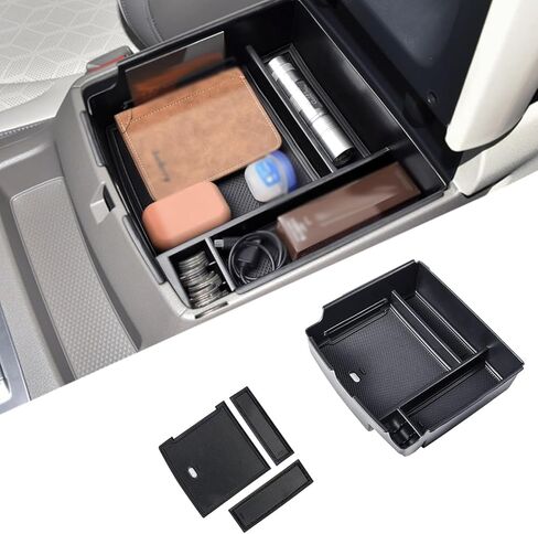 منظم وحدة التحكم المركزية Gah 2024 Carnival 2025 متوافق مع Kia Carnival KA4 MPV 2022 2023 2024 2025 الملحقات الداخلية صندوق تخزين مسند الذراع قفاز حاوية صينية إدخال ثانوية (أسود) in Kuwait