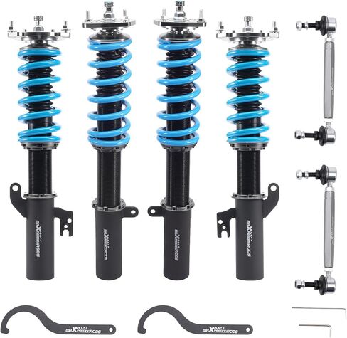 maxpeedingrods Coilover لسيارة Toyota Venza FWD 2009-2015، لسيارة Toyota Highlander FWD 2008-2013، طقم تعليق Coilovers قابل للتعديل بـ 24 مستوى، مجموعات خفض مطورة T6 قابلة للتعديل، أزرق in Saudi Arabia