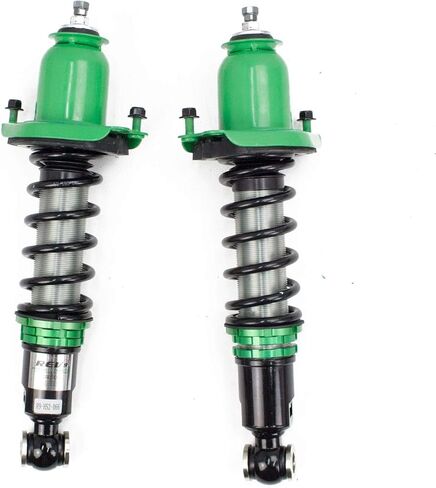 Rev9 R9-HS2-066_1 Hyper-Street II Coilover Suspension Lowering Kit, Mono-Tube Shock w/ 32 Click Rebound Setting, Full Length Adjustable, compatible with Toyota Corolla (E130) 2003-08 in Saudi Arabia