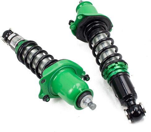 Rev9 R9-HS2-066_1 Hyper-Street II Coilover Suspension Lowering Kit, Mono-Tube Shock w/ 32 Click Rebound Setting, Full Length Adjustable, compatible with Toyota Corolla (E130) 2003-08 in Saudi Arabia