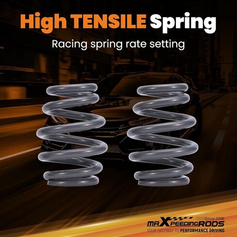 maXpeedingrods Coilover for Nissan S13 240SX 1989-1994, 24 Levels Damper Adjustable Coilovers Suspension Kit, Height Adjustable Shock Absorber Struts, Lowering Kit, T7 Upgrade Racing Series in Saudi Arabia