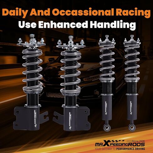 maXpeedingrods Coilover for Nissan S13 240SX 1989-1994, 24 Levels Damper Adjustable Coilovers Suspension Kit, Height Adjustable Shock Absorber Struts, Lowering Kit, T7 Upgrade Racing Series in Saudi Arabia