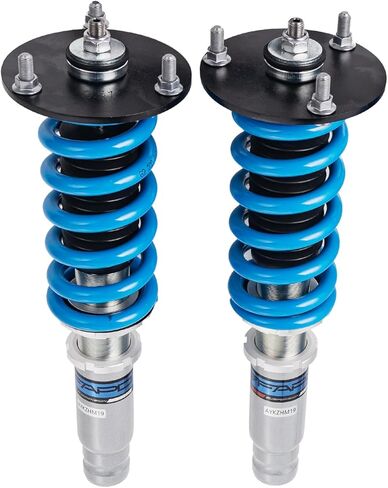 FAPO PS+ Coilovers لـ Mitsubishi Galant 1994-2003، لـ Mitsubishi Eclipse 1995-1999، 16 مستوى تخميد قابل للتعديل ارتفاع أحادي الأنبوب لخفض مجموعات دعامة التعليق (أزرق) in Saudi Arabia