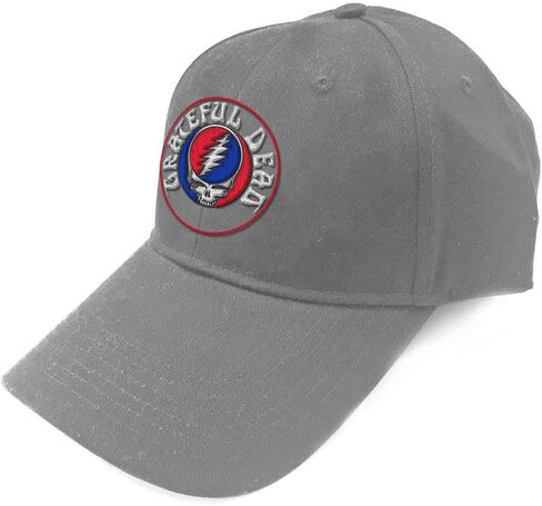 Grateful Dead Men's Steal Your Face Logo Baseball Cap Grey in Kuwait