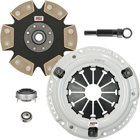 ClutchMaxPRO Performance Stage 4 Clutch Kit Compatible with 1993-1995 Civic Del Sol 1992-2005 Civic 1.5L 1.6L 1.7L D15 D16 D17 (CP08022HDD-ST4) in Saudi Arabia