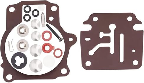 396701 مجموعة إعادة بناء المكربن ​​مع استبدال تعويم لجونسون Evinrude 18 20 25 28 30 35 40 45 48 50 55 60 65 70 75 HP نماذج خارجية Carb Kit 398729 18-7042 9-37105 in Kuwait