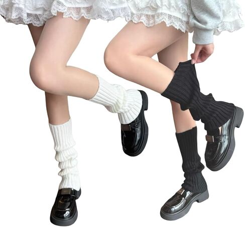 إمرأة لوليتا الجوارب الطويلة Y2K 80s تدفئة الساق مضلع متماسكة Kawaii Preppy التمهيد الجوارب للنساء الفتيات حفلة اليوغا جوارب رياضية in Kuwait