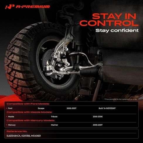 مجموعة جلبة A-Premium 2 × من الأمام إلى الإطار، متوافقة مع Ford Escape 2005-2007 وMazda Tribute 2005-2006 وMercury Mariner 2005-2007 in Saudi Arabia