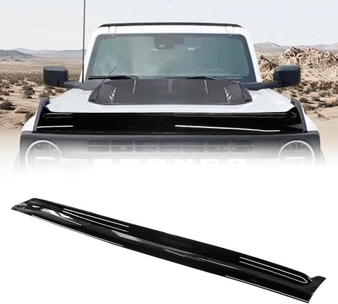 Hood Deflector Protector for Ford Bronco 4-Door & 2-Door 2021-2025 Trail Armor Glossy Black Hood Shield Bug Guard in Saudi Arabia
