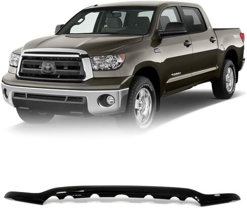 غطاء محرك السيارة منحرف الحجري متوافق مع 2007-2013 إلى yo ta Tundra Base Limited SR5 Gloss Black Bug Guard in Saudi Arabia