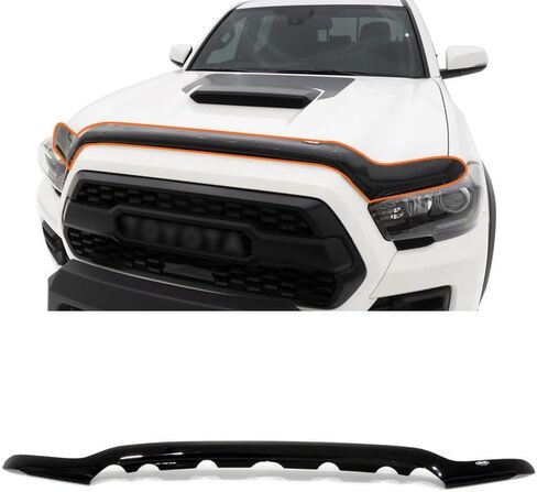 غطاء محرك السيارة منحرف الحجري متوافق مع 2007-2013 إلى yo ta Tundra Base Limited SR5 Gloss Black Bug Guard in Saudi Arabia