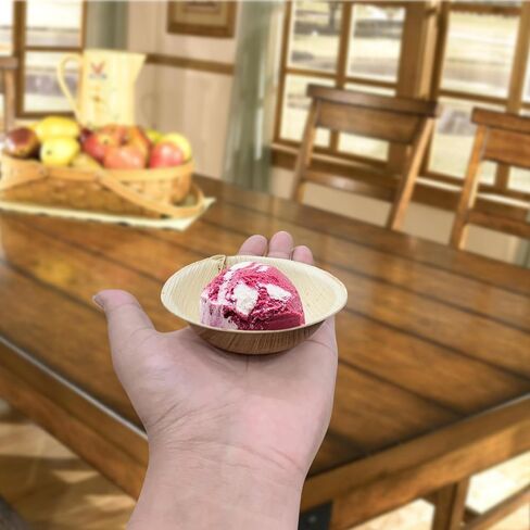 أوعية راج للاستعمال مرة واحدة من أوراق النخيل (100 عدد، 4 أوعية) وعاء قوي مثل وعاء حفلات الخيزران - أدوات مائدة مزخرفة قابلة للتحلل للغداء والعشاء وأعياد الميلاد والتخييم وفي الهواء الطلق والنزهة والحفلات in Kuwait