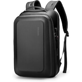 حقيبة ظهر للكمبيوتر المحمول مارك رايدن بهيكل صلب للرجال، حقيبة ظهر مضادة للسرقة مقاس 15.6 بوصة مع قفل معتمد من TSA ومنفذ شحن USB، حقيبة ظهر كمبيوتر مقاومة للماء للعمل والسفر والمكتب والتنقل والكلية in Kuwait